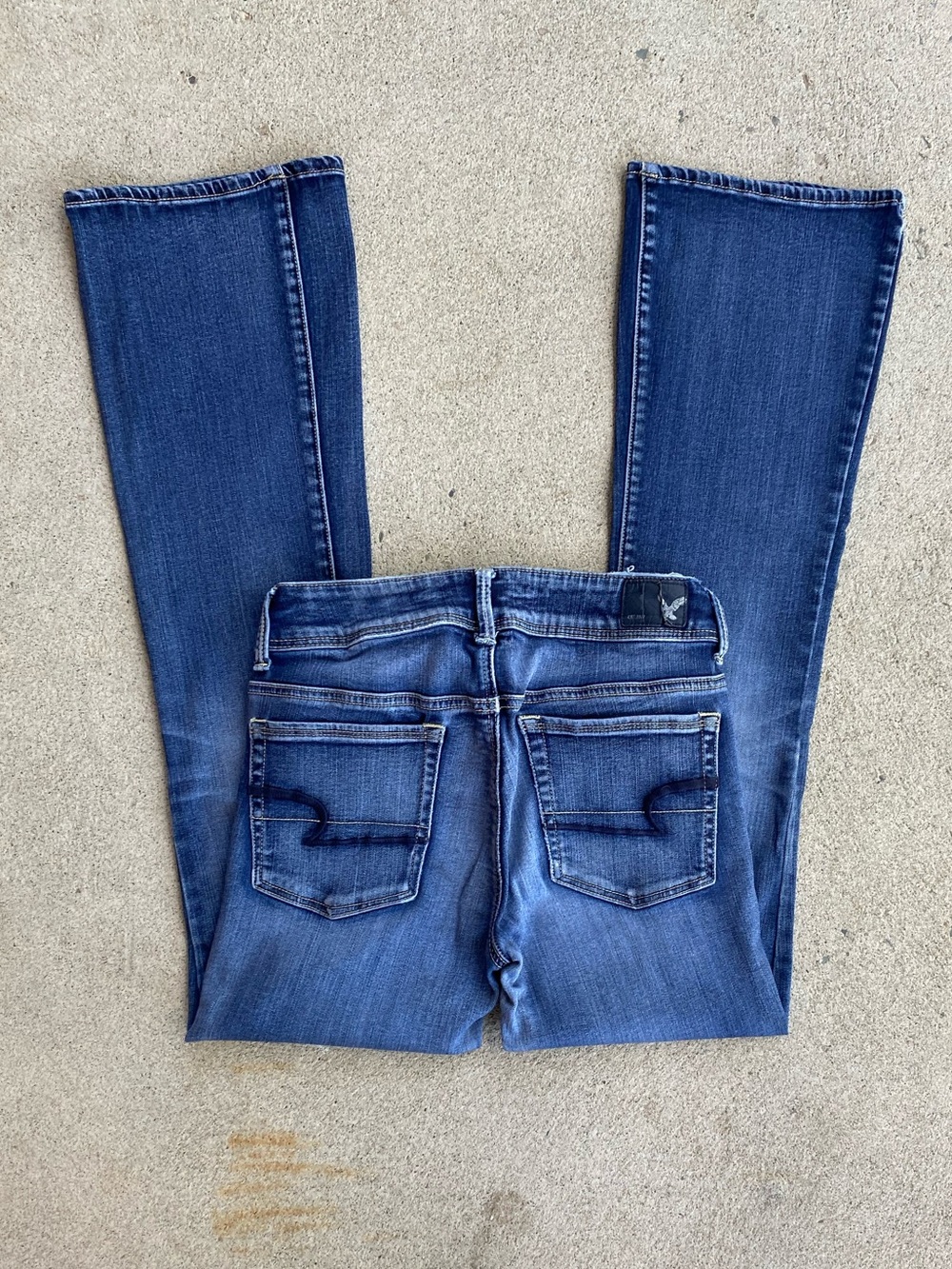 Y2k American Eagle Low-Rise Bootcut Jeans - Stretch - Picture 1 of 9